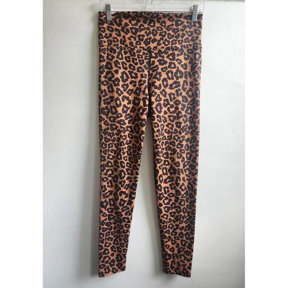 Beach Riot Pants - Beach Riot Leggings Womens Large Leopard Animal Print High Waist Yoga Pants